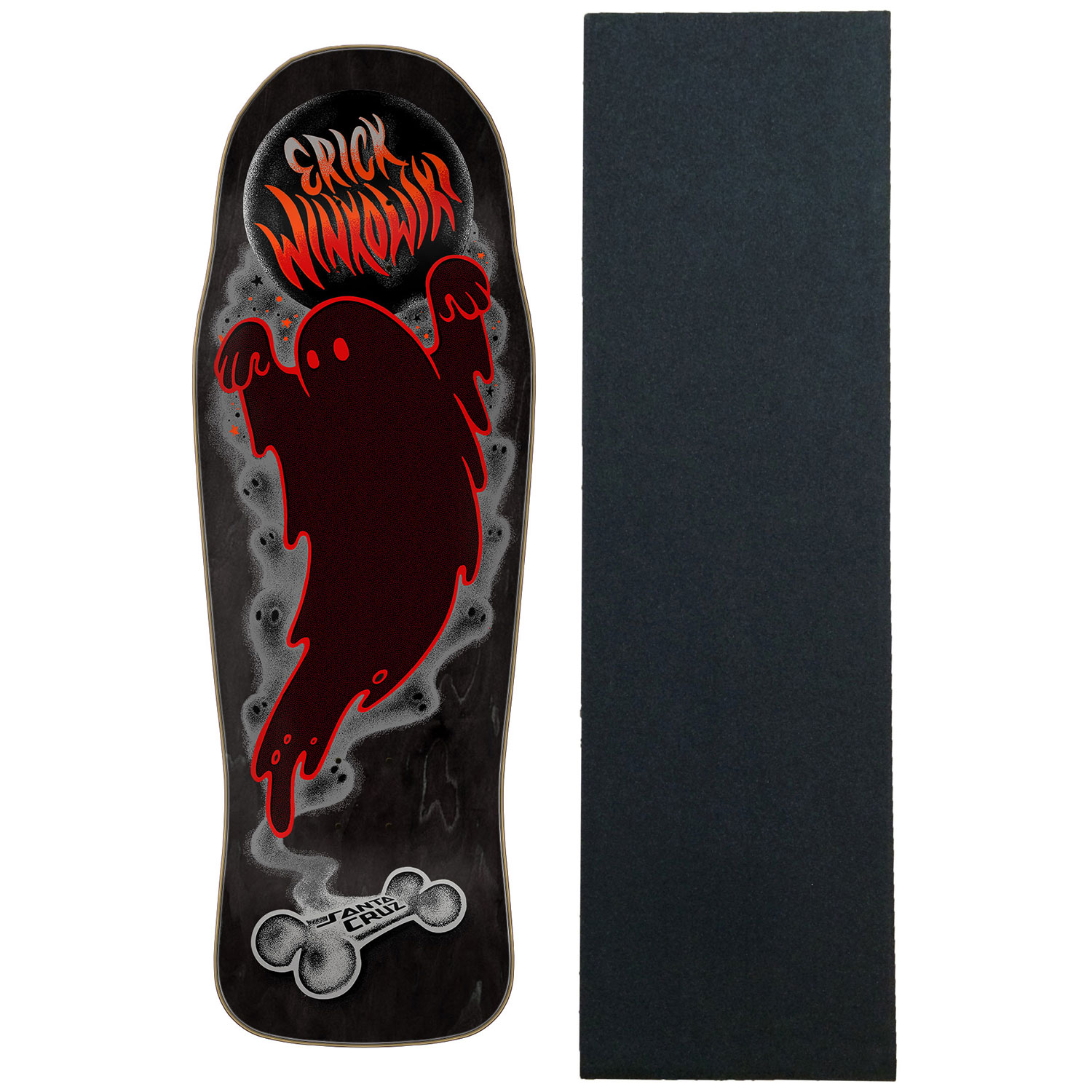Santa Cruz スキャッター グラフィックデッキ Santa Cruz Skateboard Deck Winkowski Ghost 10.34