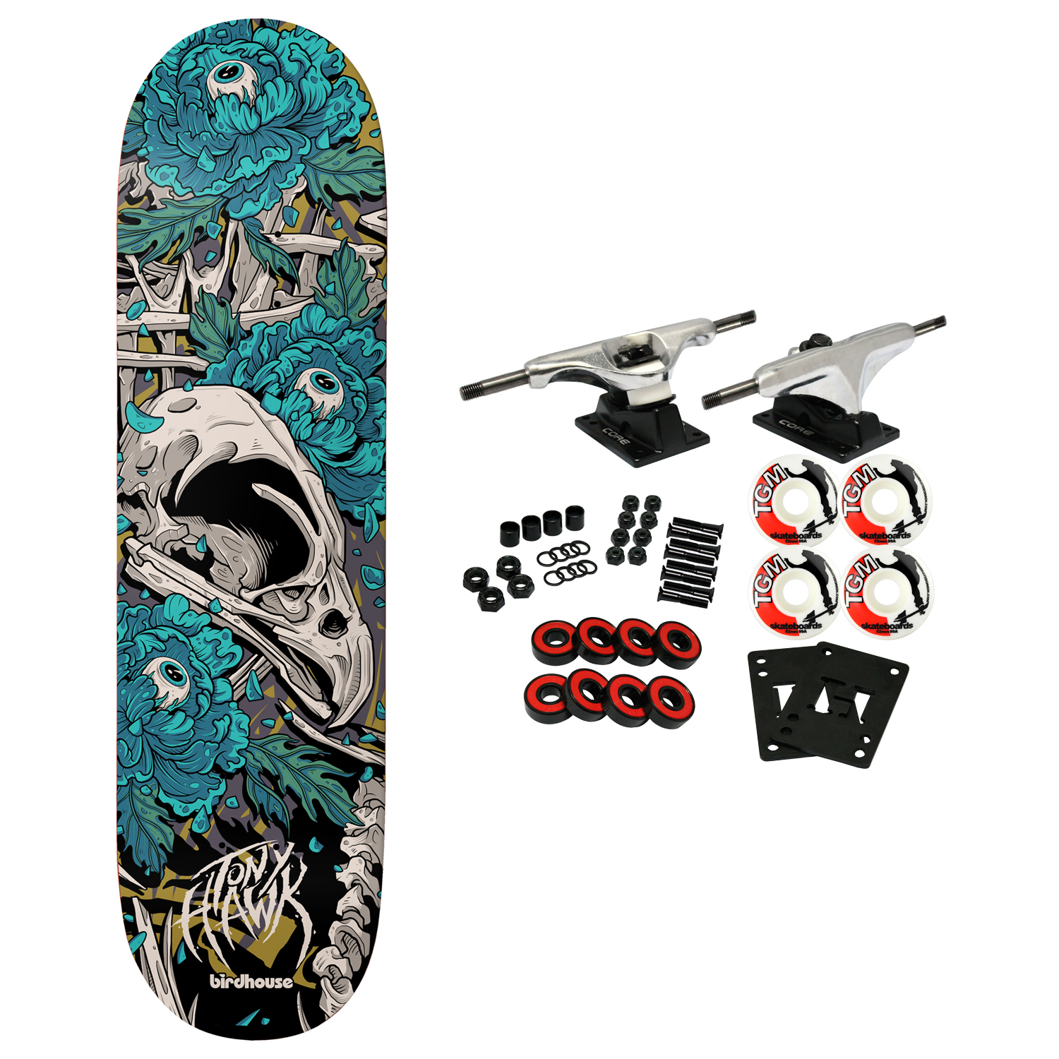 Birdhouse Skateboard Complete Tony Hawk Tillbrook 8.25