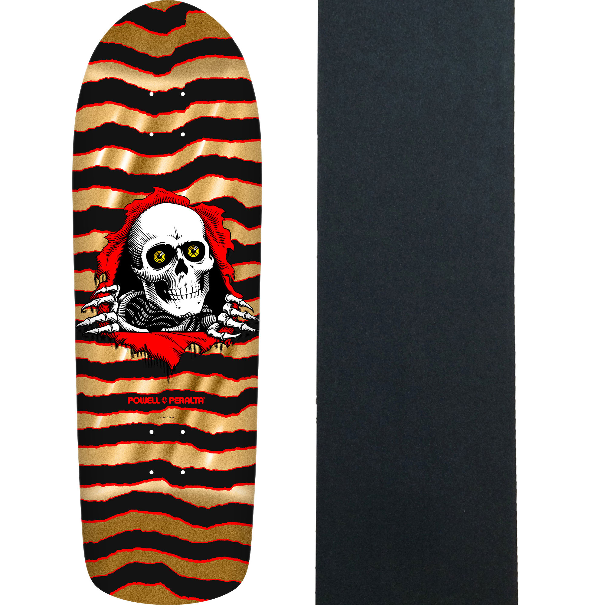 【00s】usa製 POWELL PERALTA Powell Peralta Skateboard Deck Old School Ripper Gold Foil Old