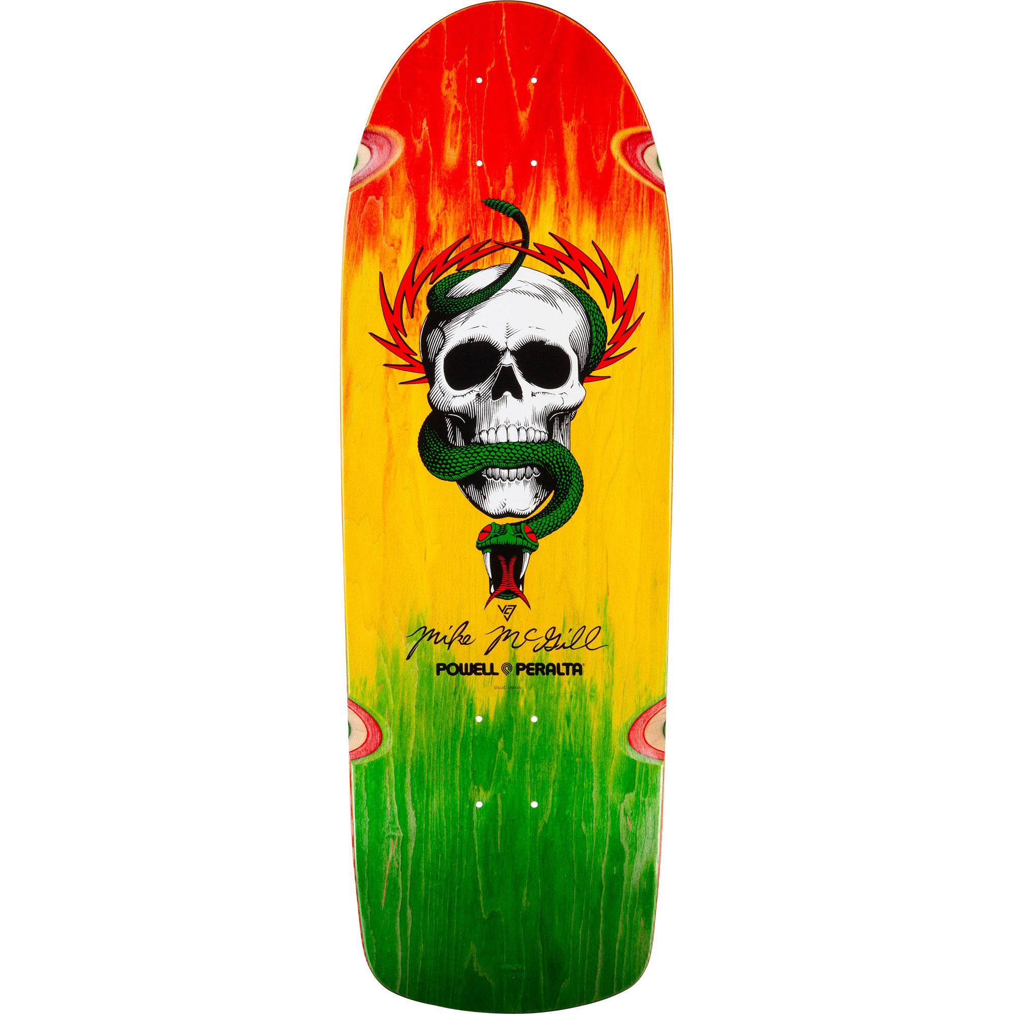 スケートボード POWELL-PERALTA CLAUS GRABKE REISSUE DECK Powell Peralta Claus Grabke Skateboard Deck Yellow - 10.25 x