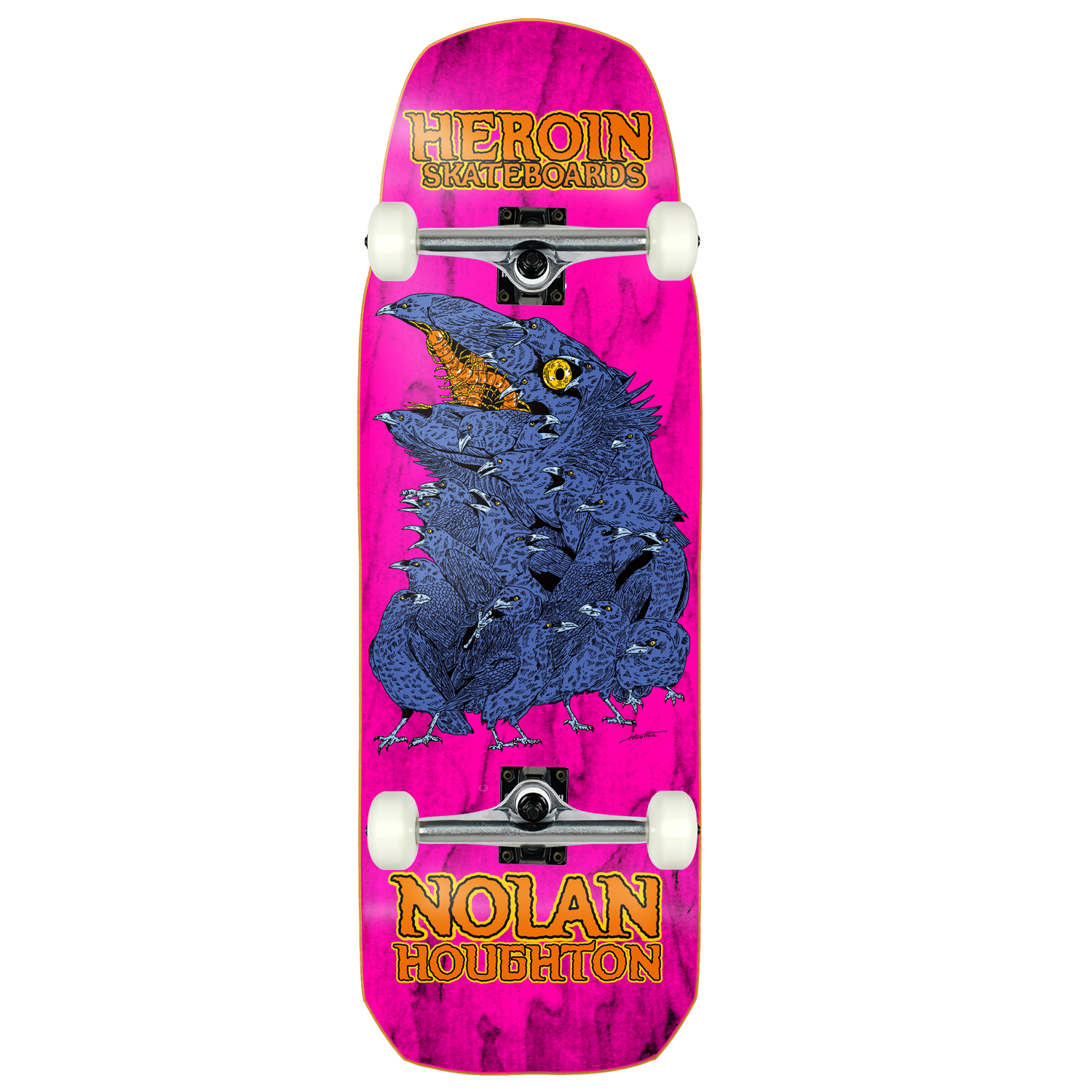 Altamont × Heroin Skateboards スタジャン M Heroin Skateboard Assembly Nolan Houghton Crow (Assorted) 9.9