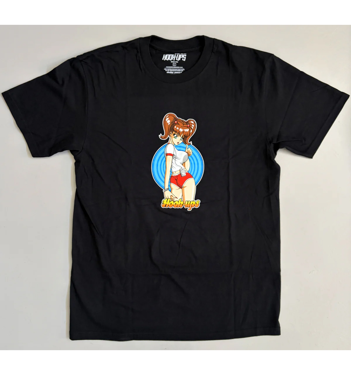 Hook Ups Skateboards Shirt Hitchiking Sakura Black | eBay