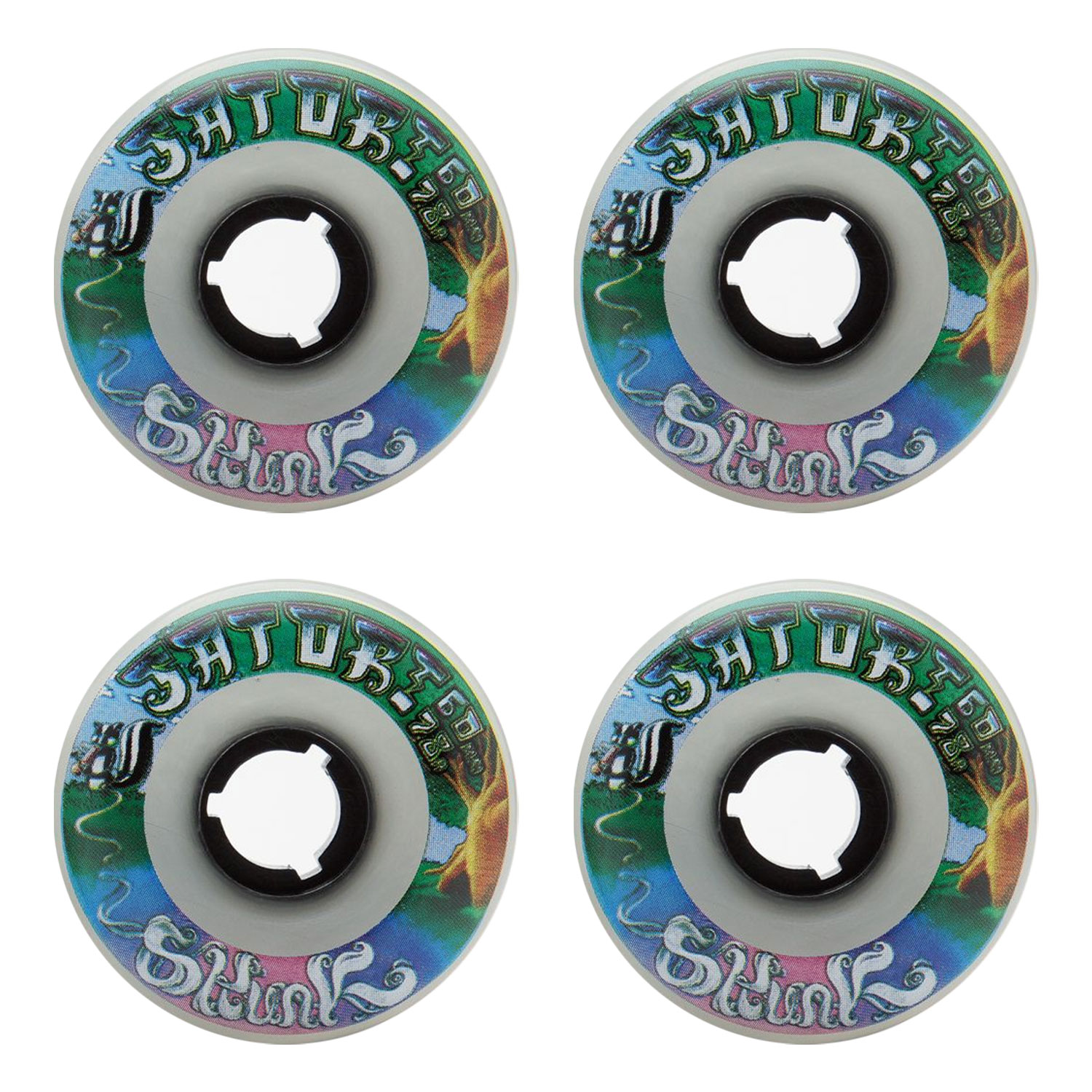 Satori Movement Skateboard Wheels 60mm Skunk 78a