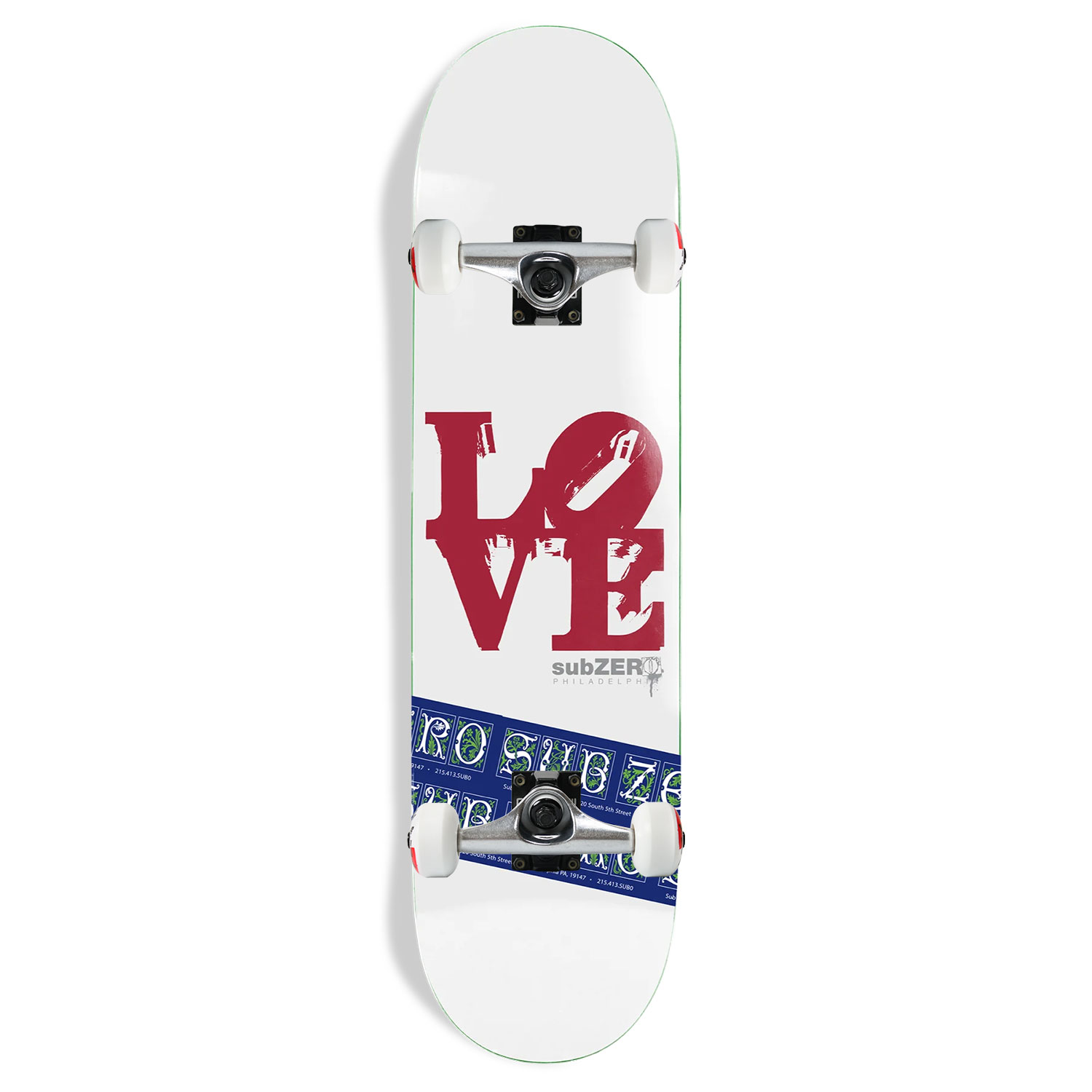 Sub Zero Skateboard Assembly Love Park 8" x 31.6" Complete