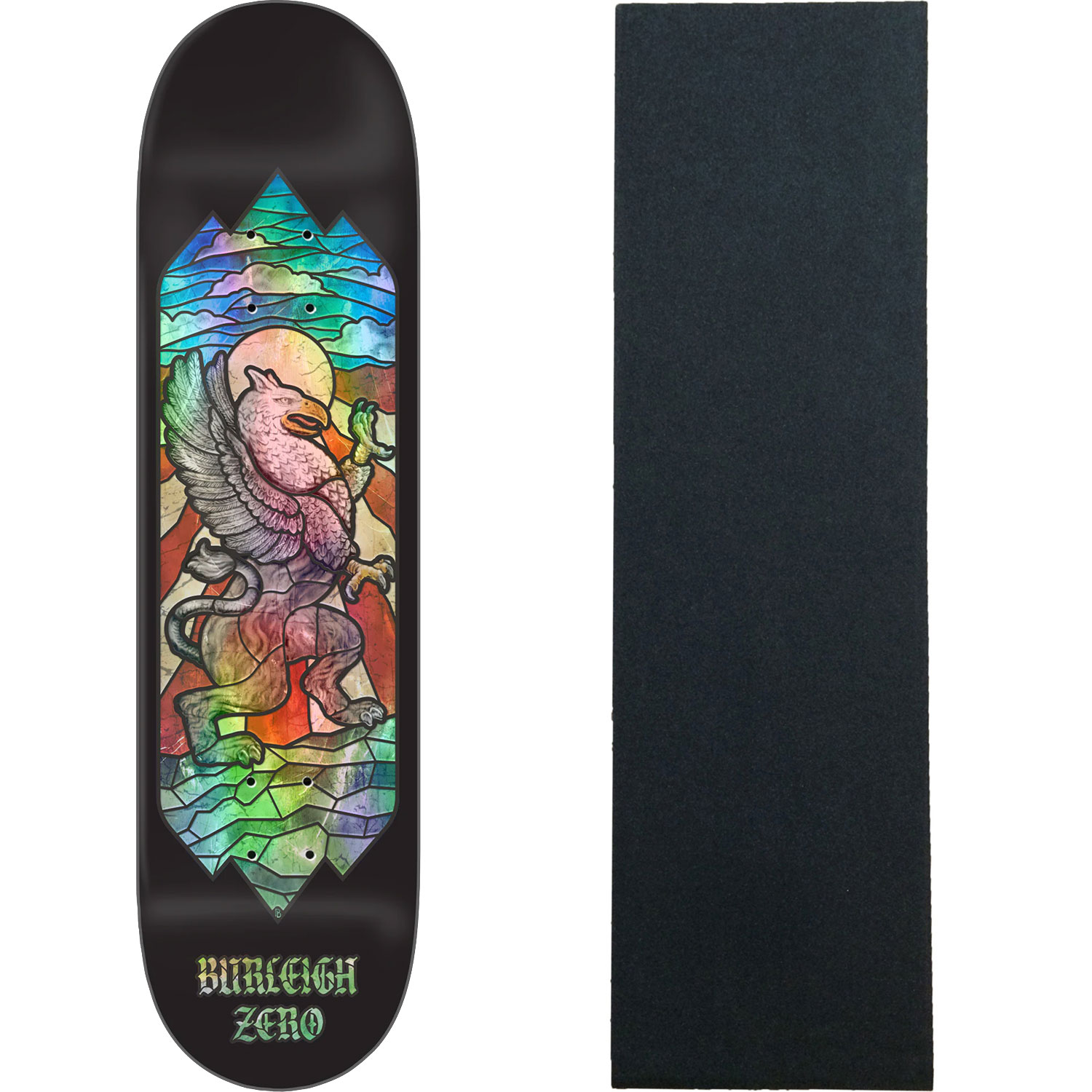 ZERO BURLEIGH STAINED GLASS 8.0 スケボー 板 Zero Skateboard Deck Burleigh Stained Glass 8.5