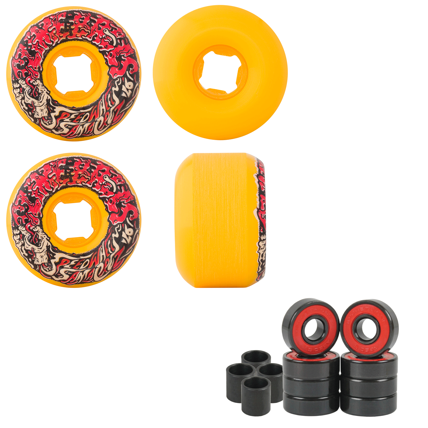 Wheels 53mm Vomit Mini 97a Orange With Amp5 Bearings