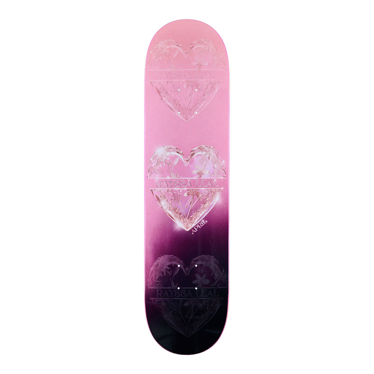 April Skateboard Deck Rayssa Leal Heart 8.0