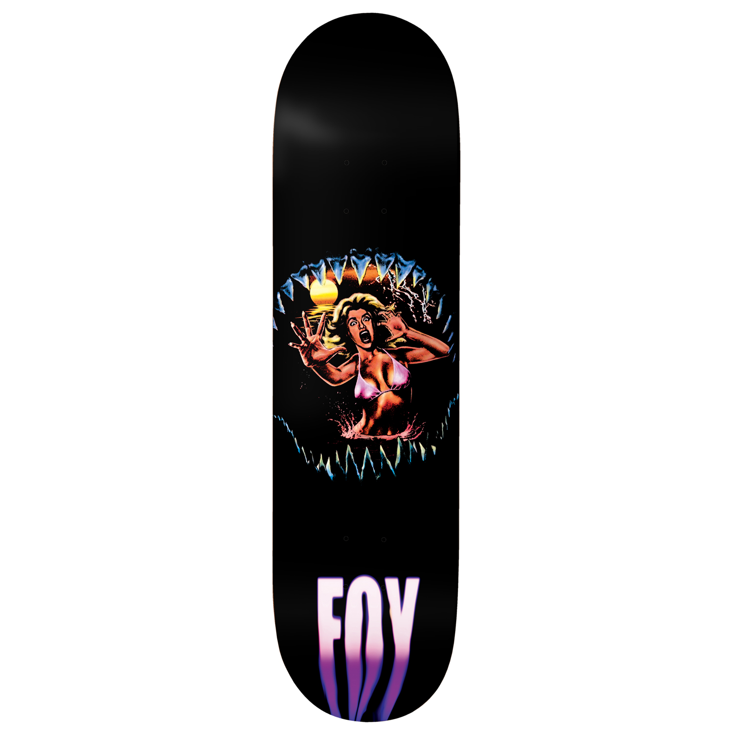 Deathwish Skateboard Deck Jamie Foy Jaws Black 8.38