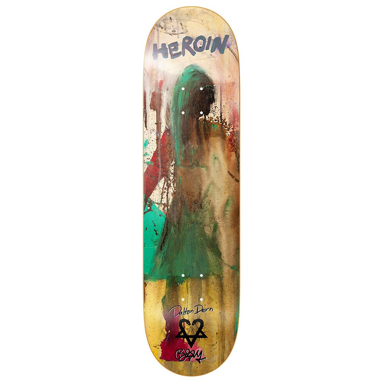 Altamont × Heroin Skateboards スタジャン M Heroin Skateboard Deck Dalton Dern Bam 8.38