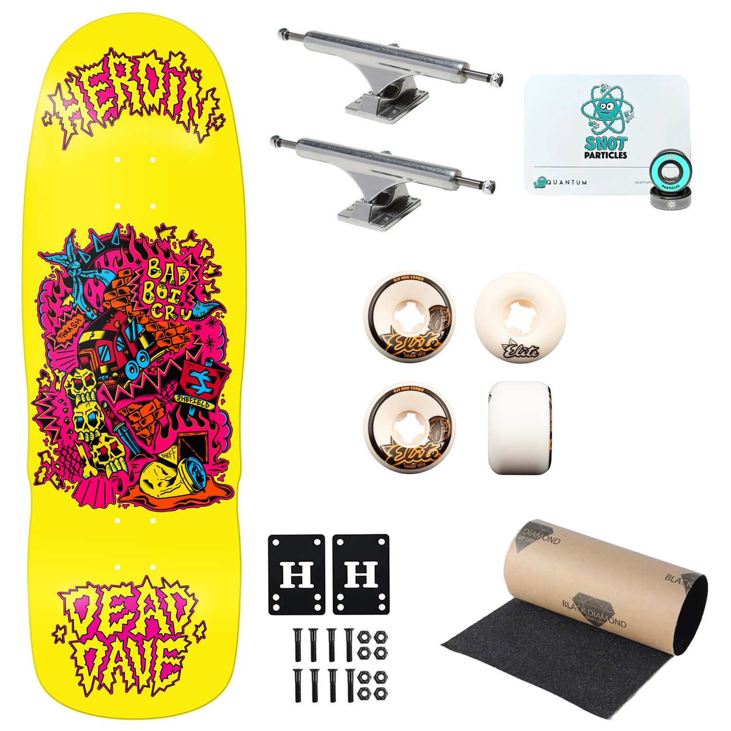Heroin Premium Skateboard Complete Dead Dave Trainlines Slappy/OJ