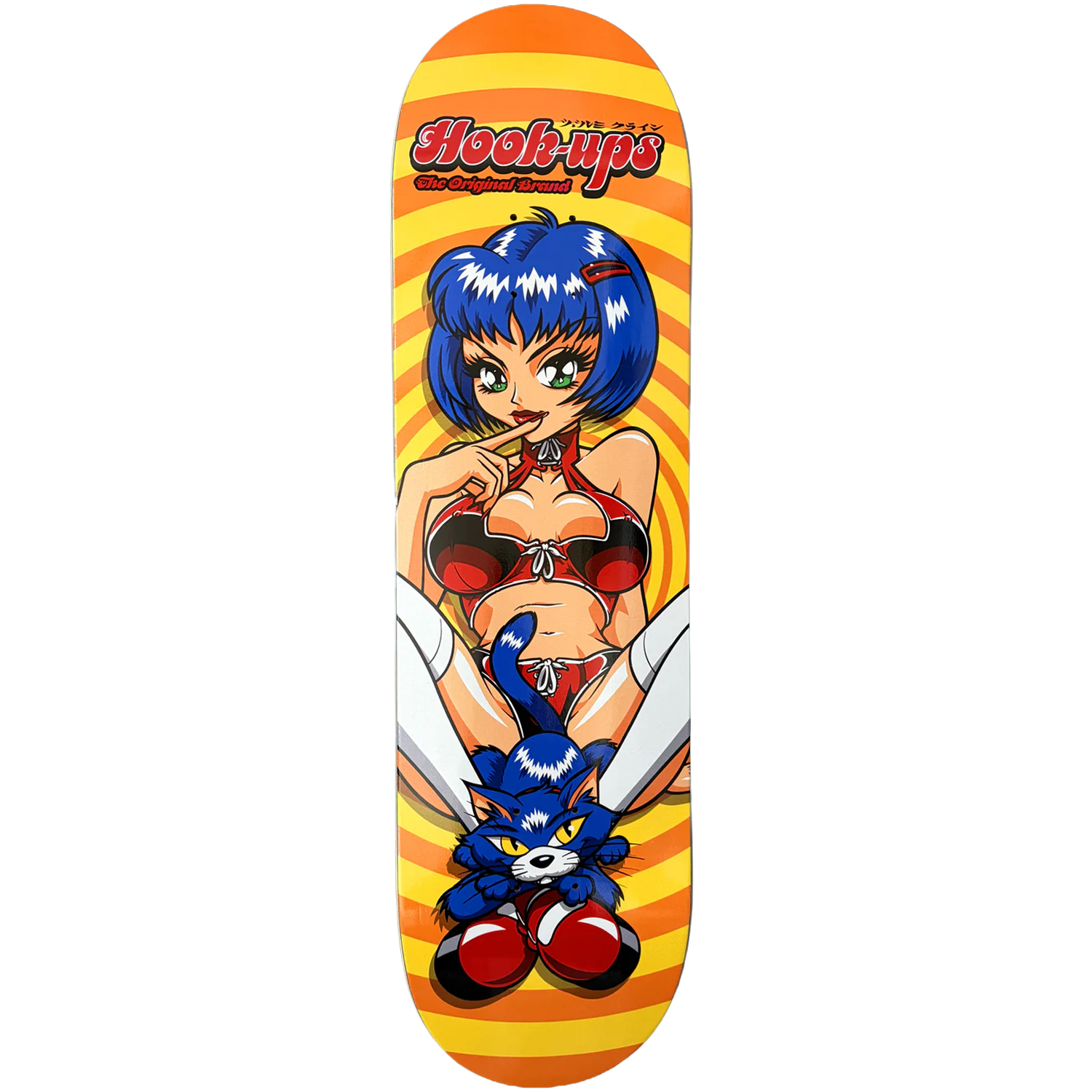 Hook Ups Skateboard Deck Miss Kitty 8.5