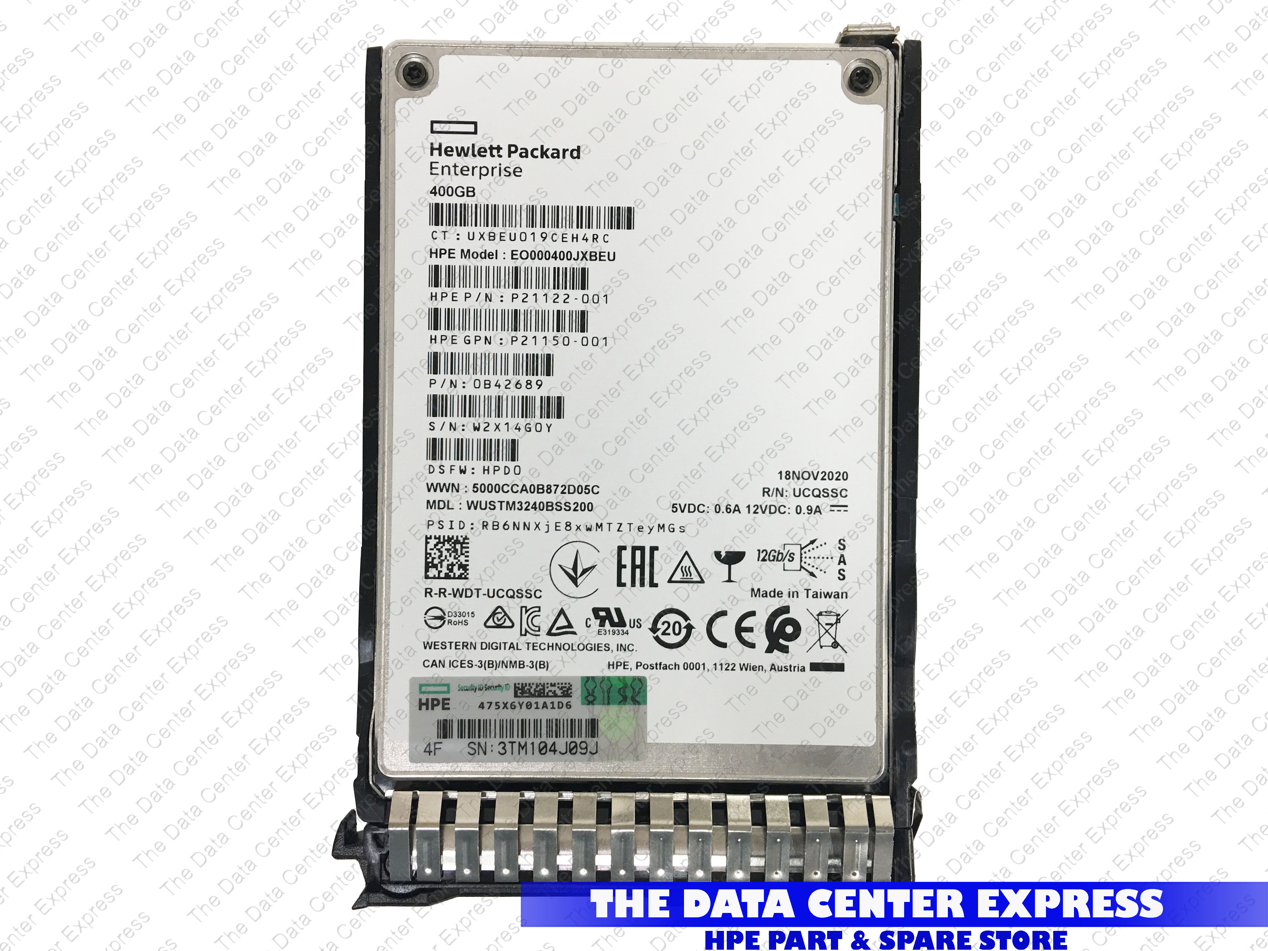 HPE 400GB SAS 6G SLC SFF SC 2.5" SSD 653083-B21 653962-001 | SUB ...