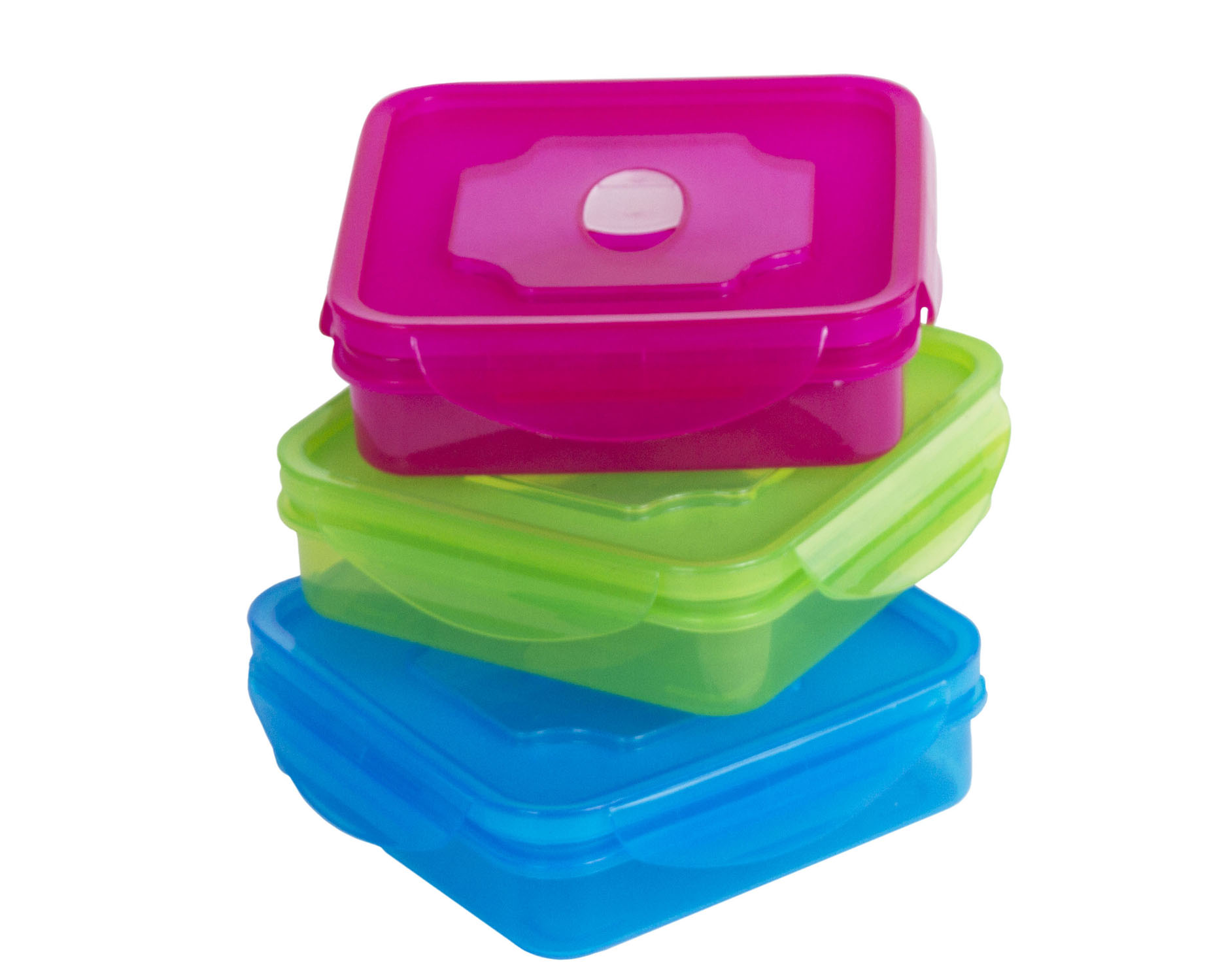 6 Pc Plastic Food Storage Container Set