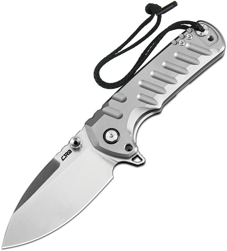CJRB Tundra LTE Framelock Gray Titanium Folding S35VN Pocket Knife 1966GGY