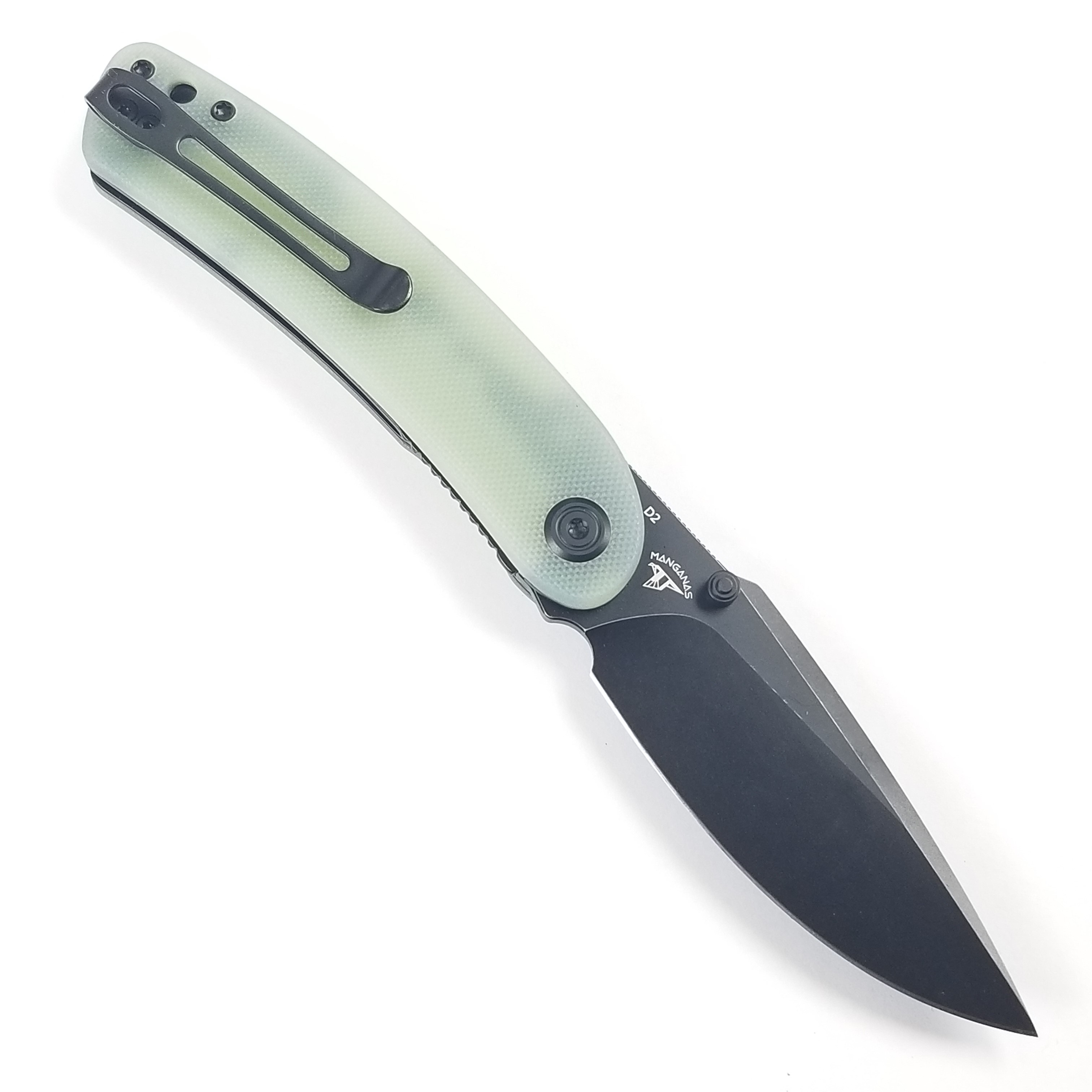 Kubey Momentum Linerlock Jade G10 Folding Knife D2 Steel Blade - Picture 2 of 6
