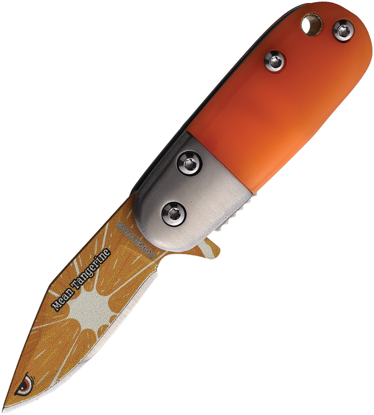 Rough Ryder Mean Tangerine Linerlock A/O Orange Folding Stainless