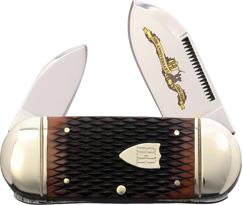 Rough Ryder 30th Anniversary Small Sunfish Brown Folding Stainless