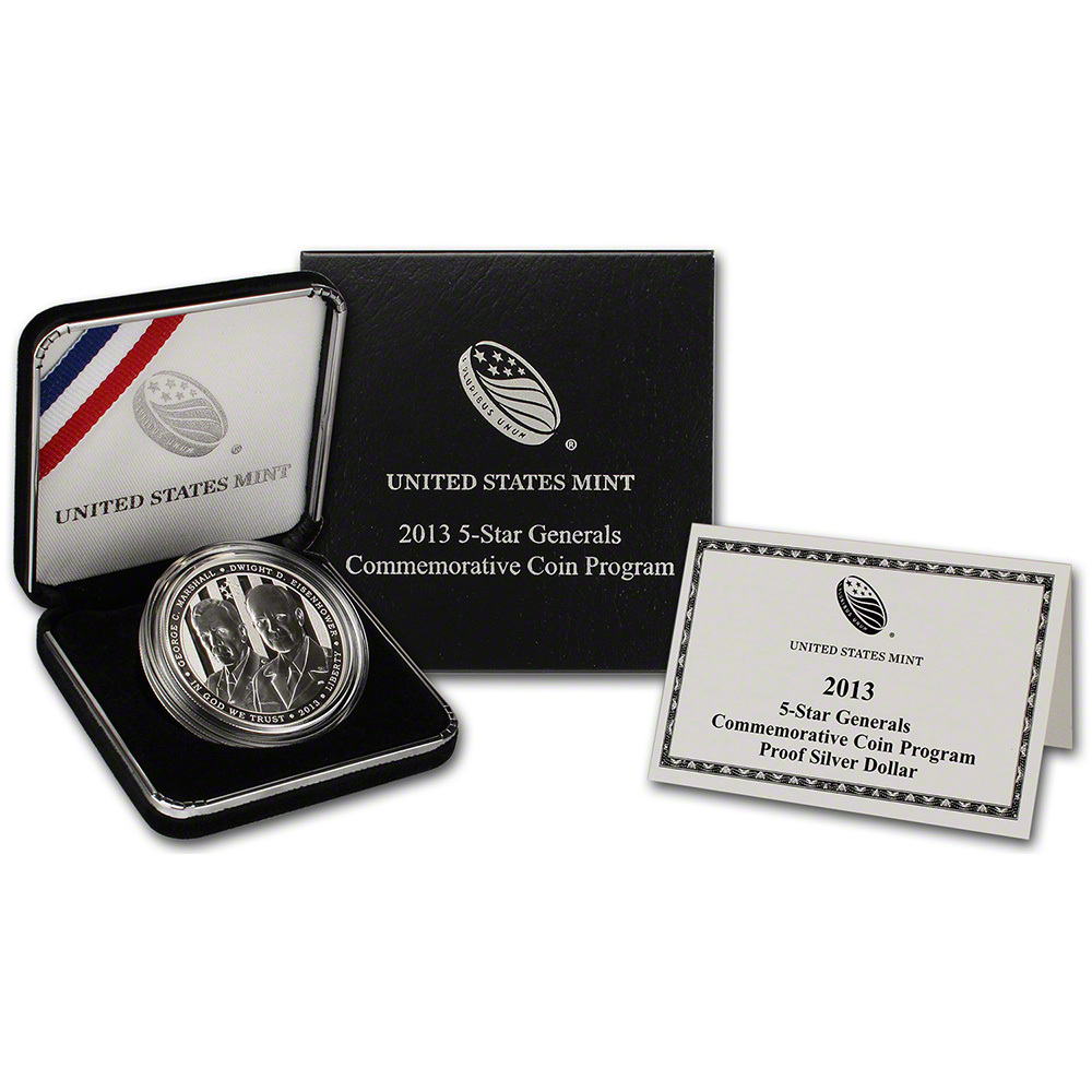 2013-P US 5-Star Generals Commemorative Proof Silver Dollar | eBay