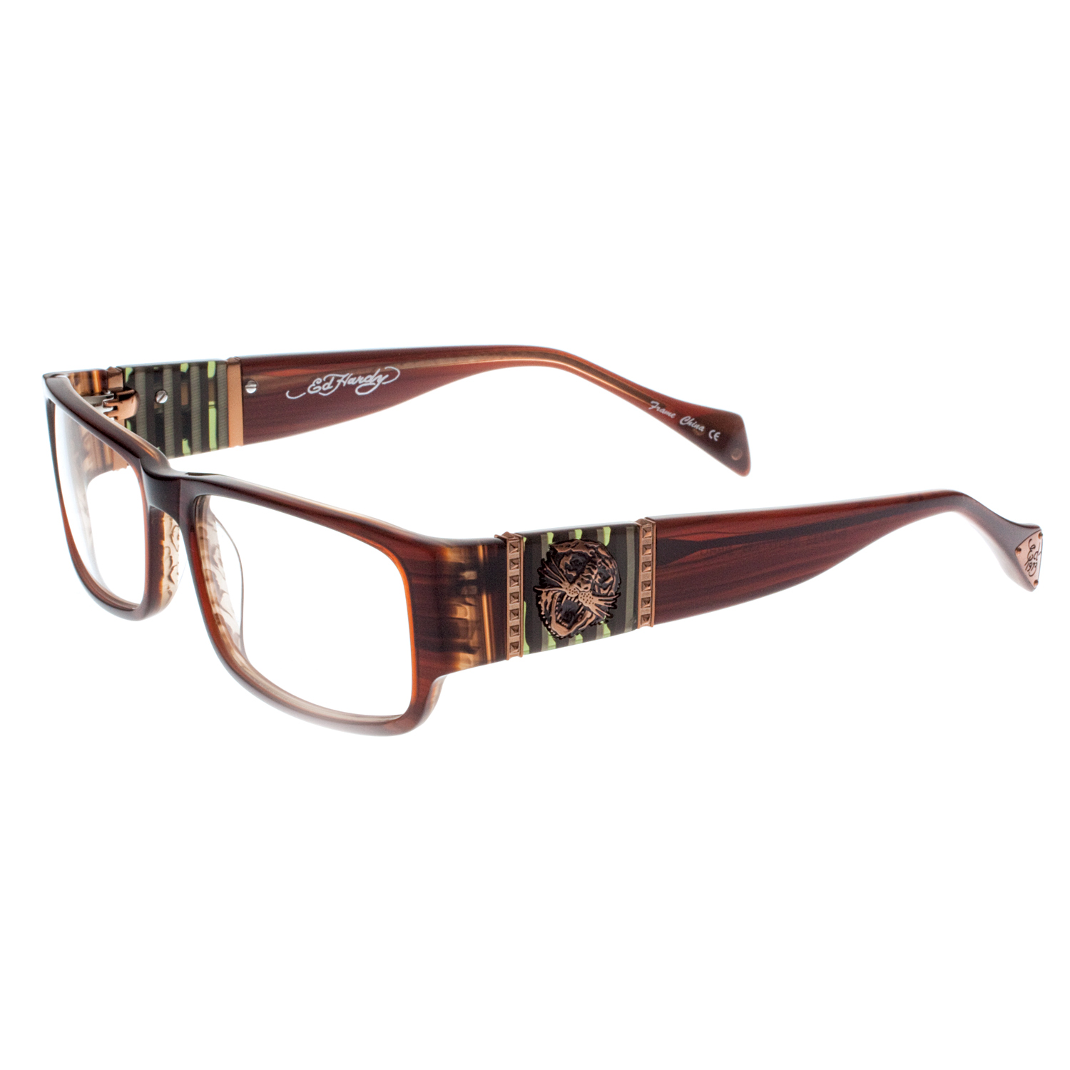 details about ed hardy brown eho-732 womens d