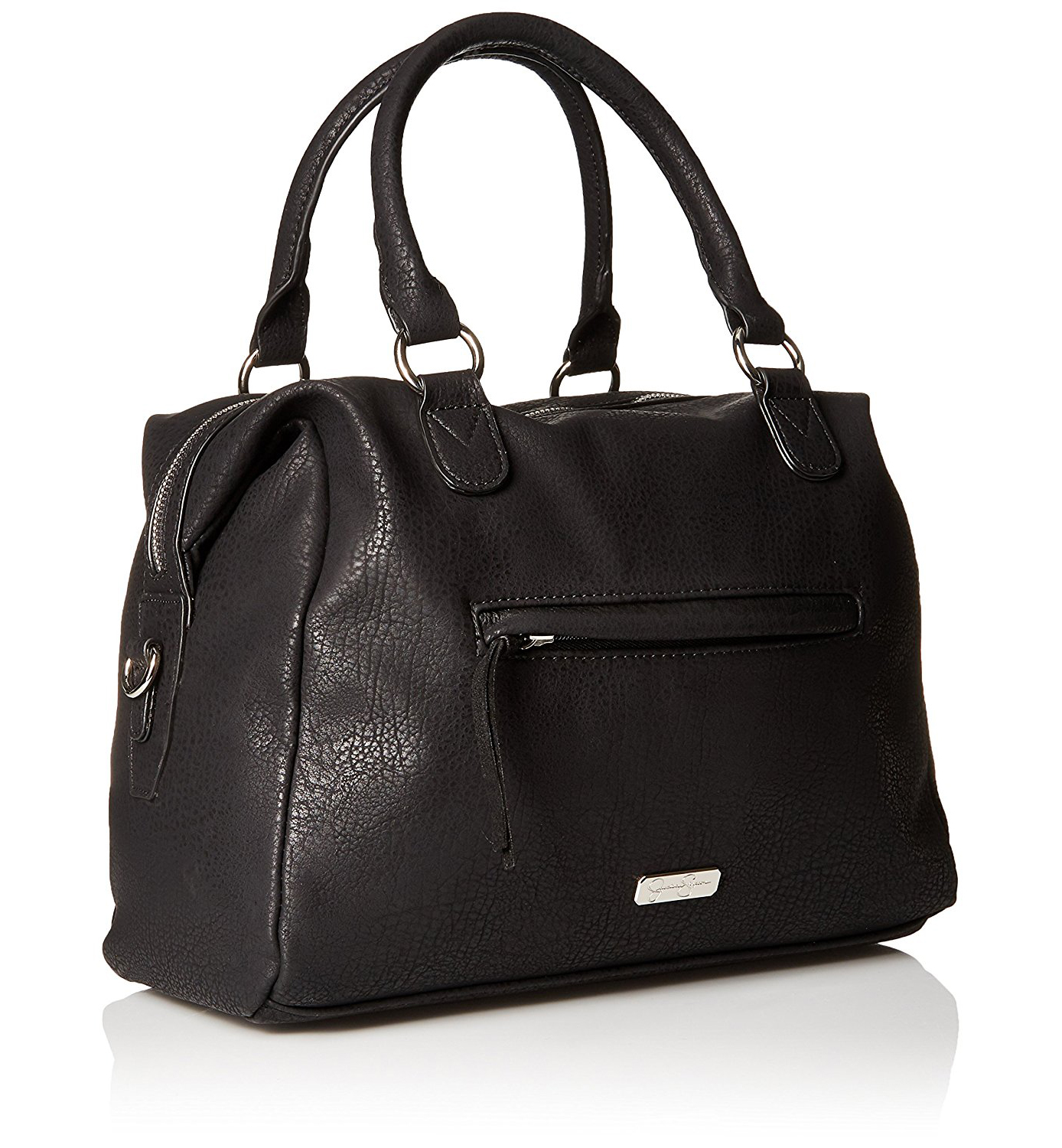 Jessica Simpson Black Karen Satchel Purse Handbag Crossbody Shoulder