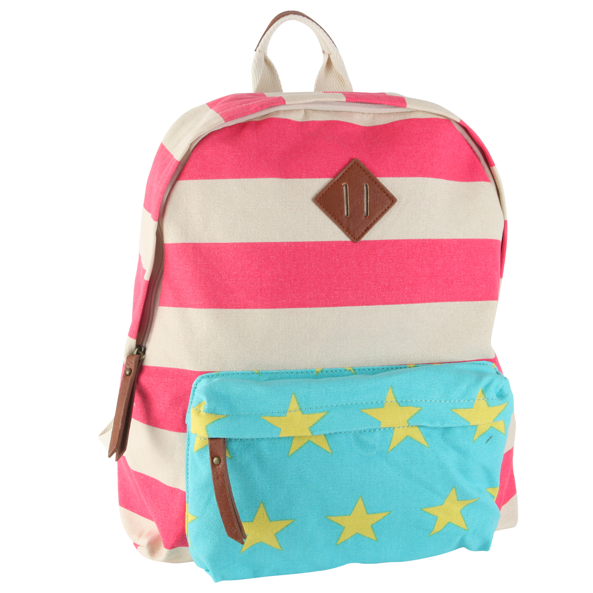Madden Girl Pink/White Pink Flag Backpack | eBay